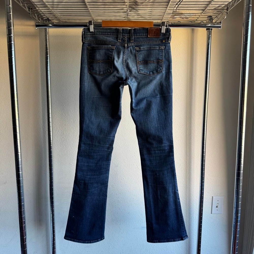 Lucky Brand Charlie Baby Boot Jeans Womens 6/28 Dark Wash Low Rise Y2K Bootcut